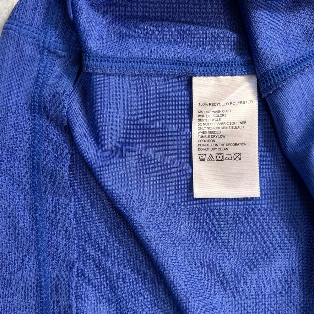 Tommy Bahama IslandZone 1/4 Zip Long Sleeve Pullover Mens M Blue Heathered Golf